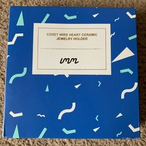 Coxet Wire Heart Ceramic Jewelry Holder.    IMM living